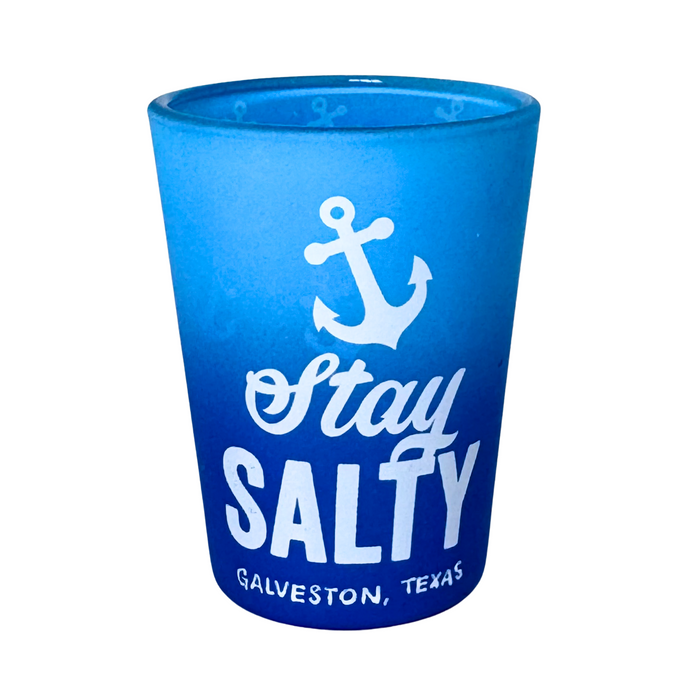Stay Salty Velvet Shot Glass - Galveston Texas