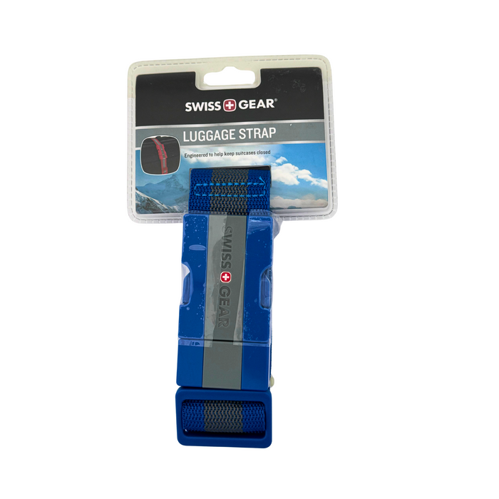Swiss Gear Luggage Strap  72" - Blue/Gray