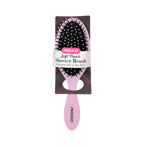 One unit of Swissco Soft Touch Shower Brush - Pink