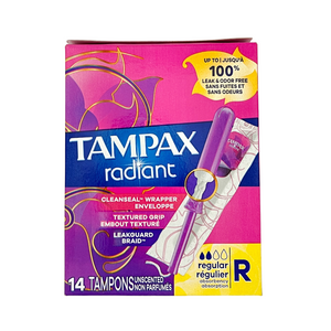 One unit of Tampax Regular Unscented 14 Tampons