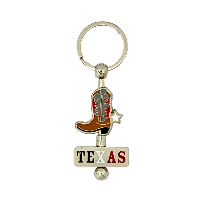 Texas Boot Swivel Keychain