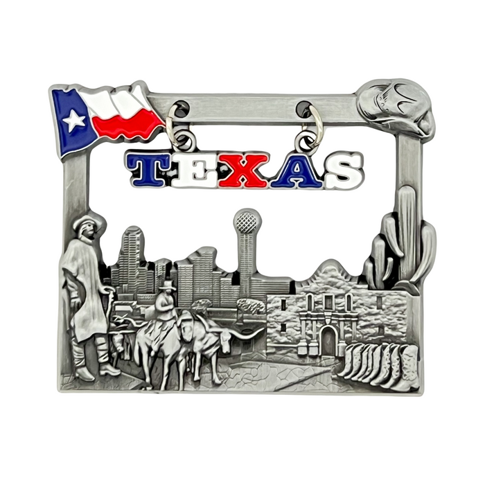 Texas Dangle Frame with Flag Magnet