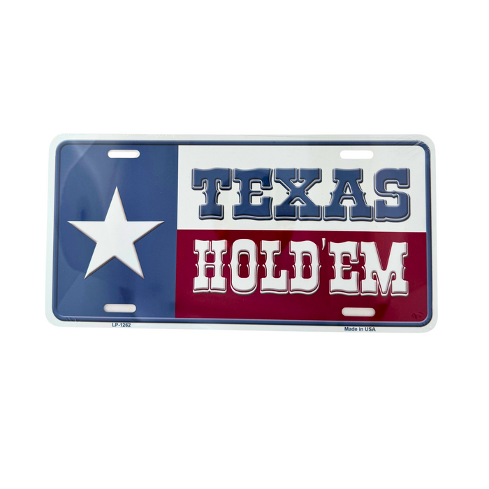 Texas Hold 'Em License Plate