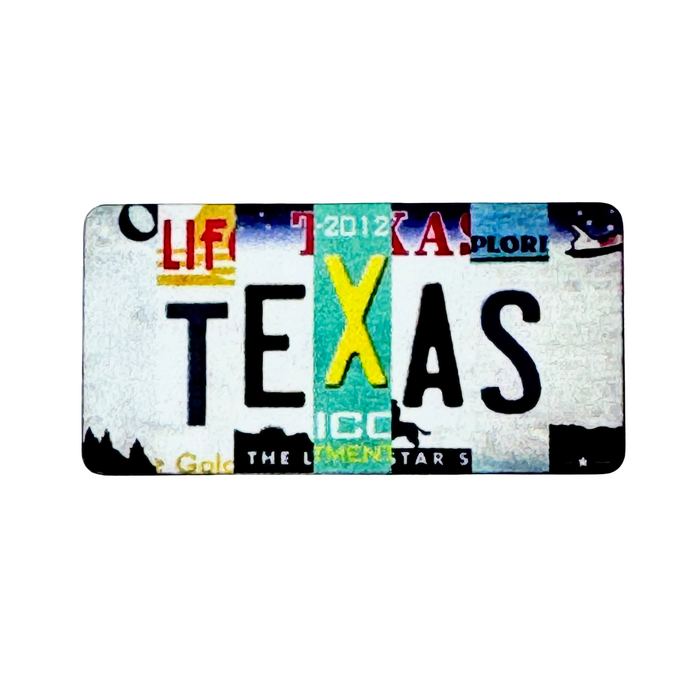 Texas License Plate Souvenir Hat Pin