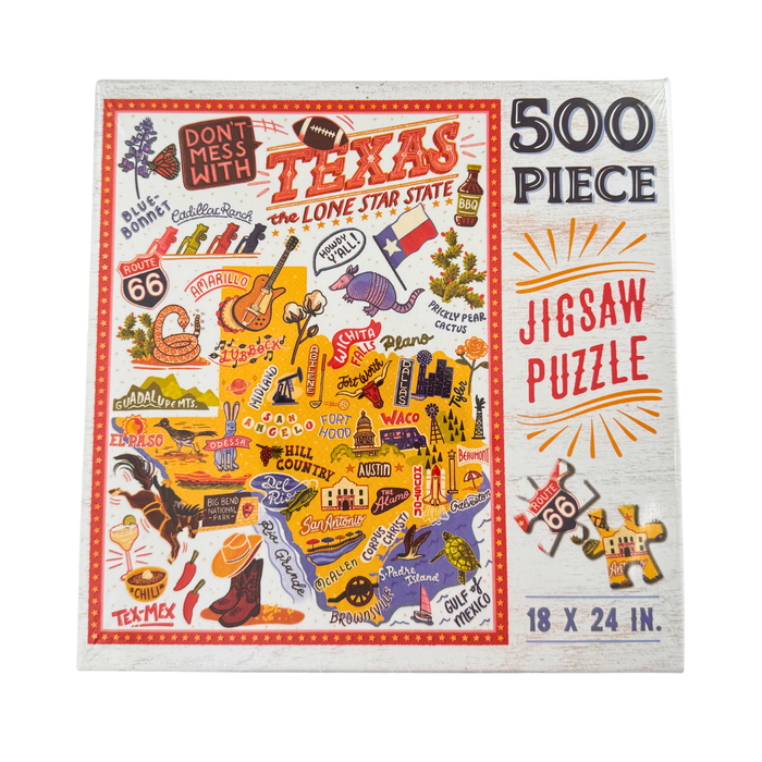 Texas Map Puzzle
