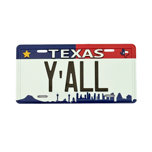 One unit of Texas Y' All License Plate Magnet