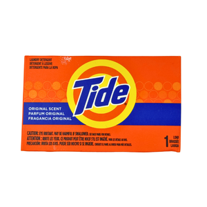 One unit of Tide Detergent 1 Load in packaging on a white background