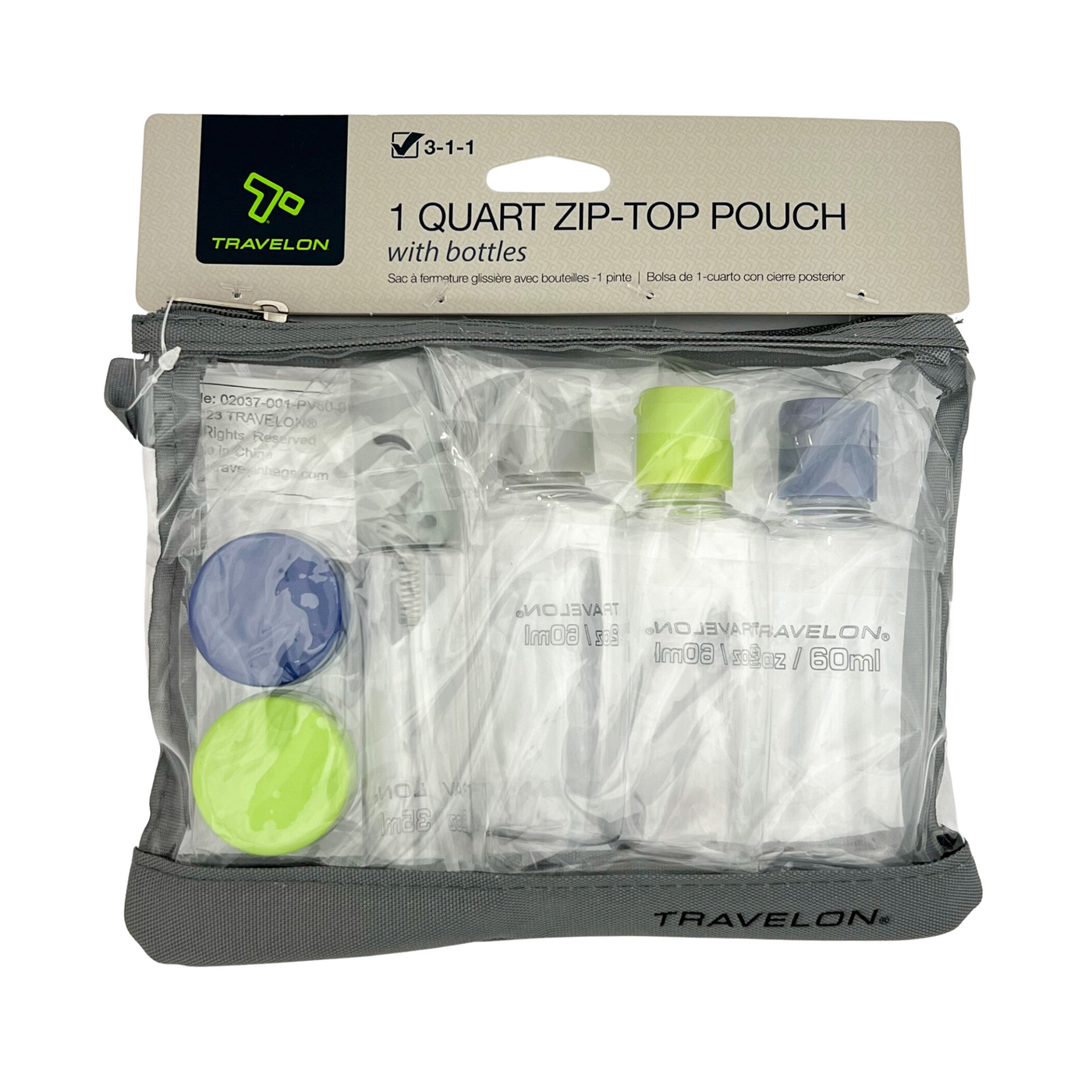 Quart Zip-Top Bag w/Bottles