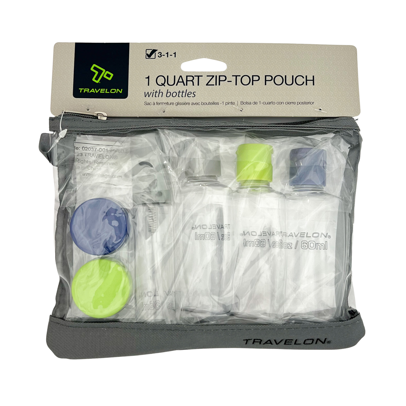 1-Quart Zip-Top Bag with Bottles