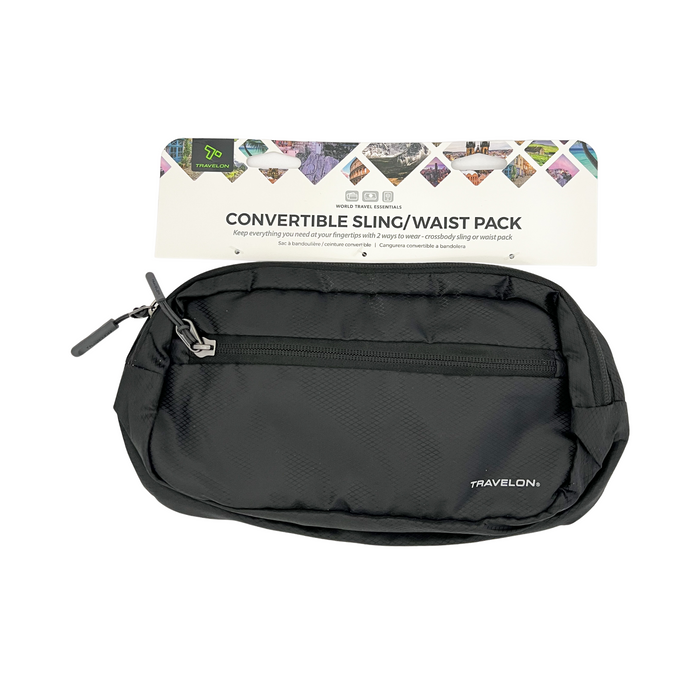 Travelon Convertible Sling/Waist Pack - Black