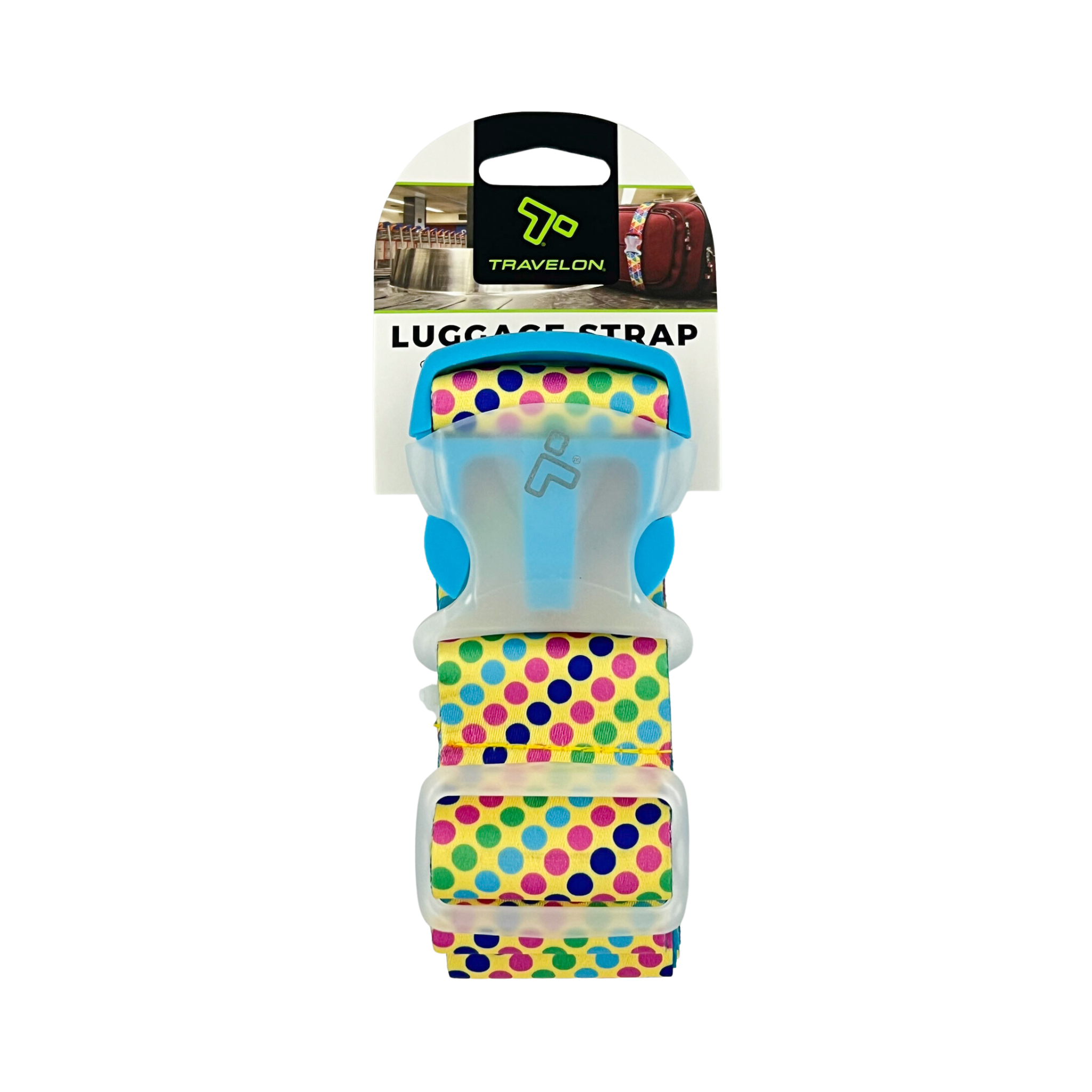 Travelon Luggage Strap 70 x 2 Dots Yellow