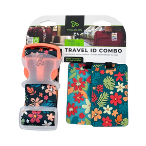 One unit of Travelon Travel ID Combo 1 Luggage Strap 2 Luggage Tags - 12840