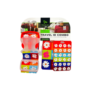 One unit of Travelon Travel ID Combo 1 Luggage Strap 2 Luggage Tags - Floral 12840
