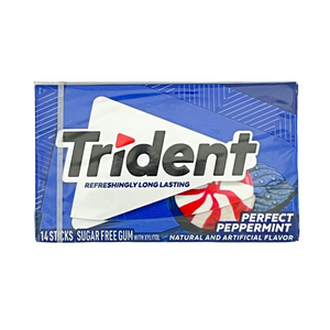 One unit of Trident Perfect Peppermint Sugar Free Gum 14 sticks