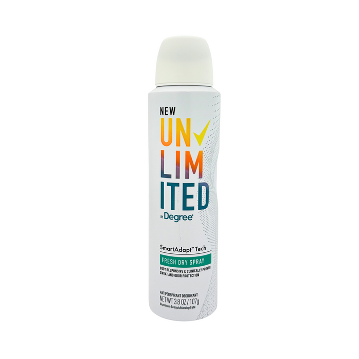 Unlimited by Degree Antiperspirant Deodorant Dry Spray 3.8 oz