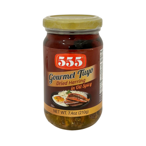 ONE UNIT OF 555 Goirmet Tuyo Dried Herring in Oil Spicy 7.4 oz