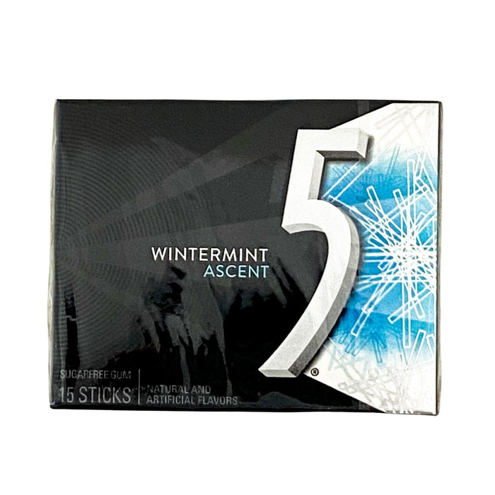 5 Wintermint Ascent Sugarfree Gum 15 sticks