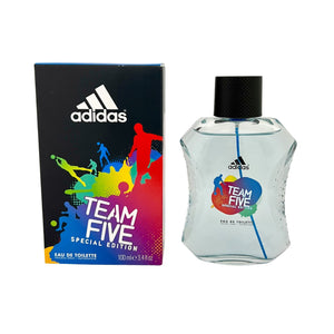 One unit of Adidas Team Five Special Edition Eau de Toilette Natural Spray 3.4 fl oz