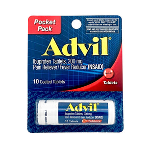 Advil Ibuprofen Tablets Pocket Pack 200 mg 10 tablets