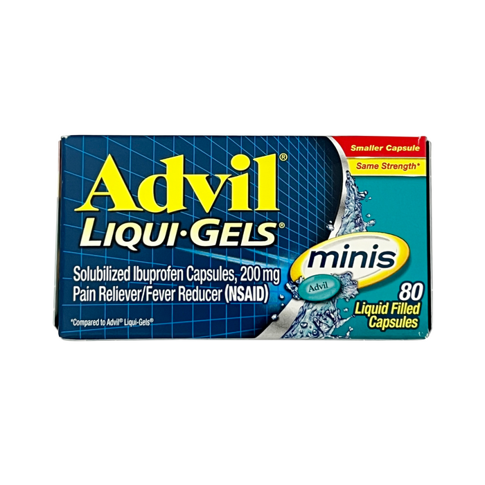 Advil Liqui-Gels Minis Ibuprofen 200 mg 80 Capsules