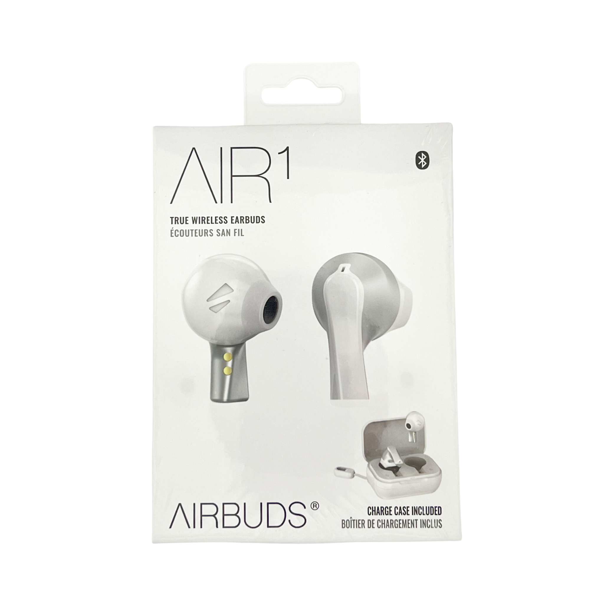 Air1 True Bluetooth Wireless Earbuds with Charging Case White