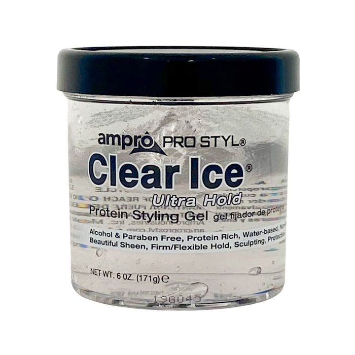 Ampro Clear Ice Ultra Hold Protein Styling Gel 6 oz