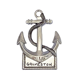 Anchor - Galveston - Metal Magnet