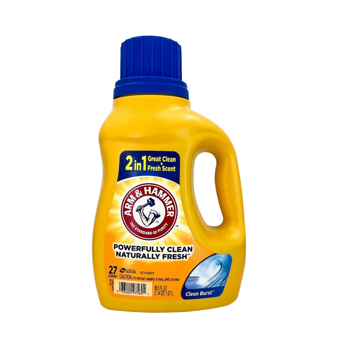 Arm & Hammer Clean Burst Liquid Detergent 36.5 fl oz 27 loads