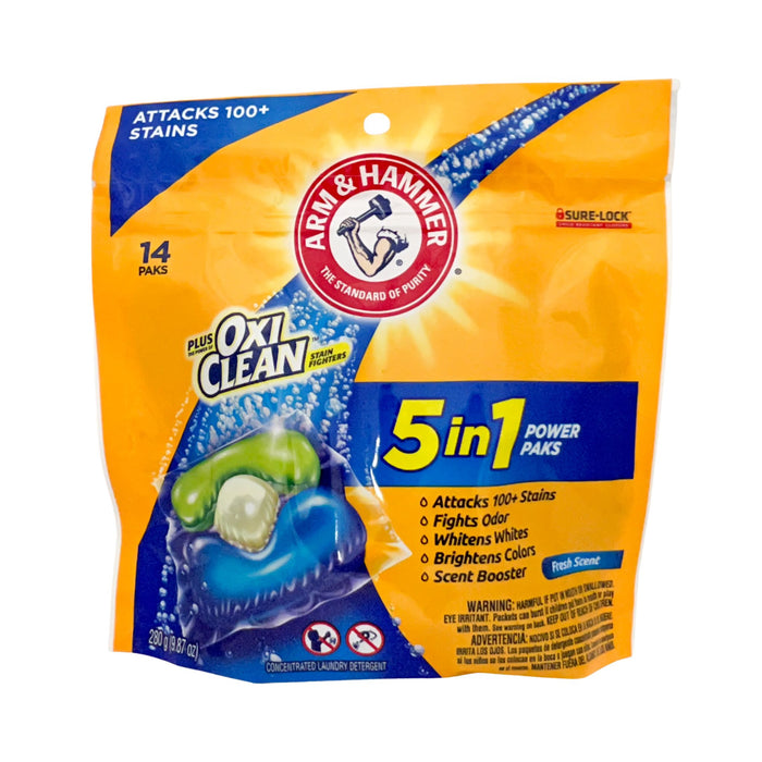 Arm & Hammer Plus Oxi Clean Laundry Detergent - Fresh Scent 14 Paks