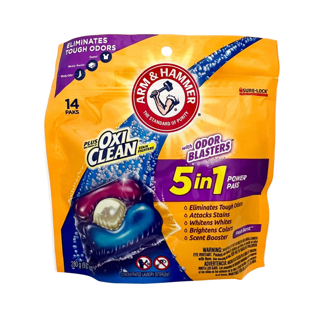 Arm & Hammer with Odor Blasters Laundry Detergent Fresh Burst...
