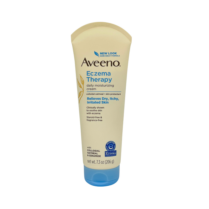 Aveeno Eczema Therapy Daily Moisturizing Cream Colloidal Oatmeal Skin Protectant Fragrance-Free