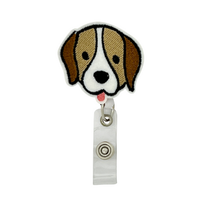 One unit of Badge Buddies Retractable Badge Reel - Dog