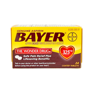 Bayer Aspirin 325 mg 24 tablets