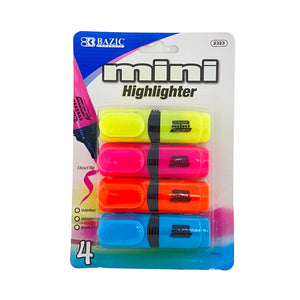 Bazic Mini  Highlighter 4 pc