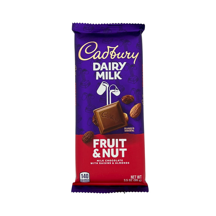 Cadbury Fruit & Nut Milk Chocolate 3.05 oz