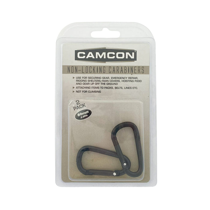 Camcon 2pk Non-Locking Carabiner