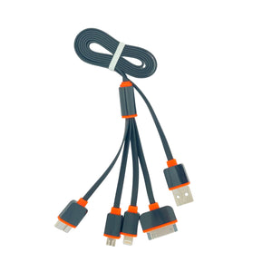 Case 5-in-1 USB Cable 1M Orange-Black