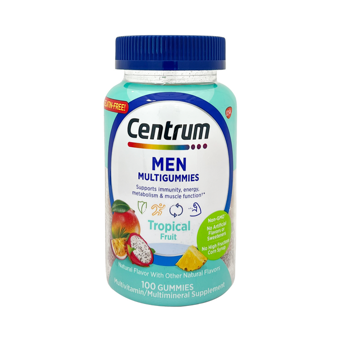 Centrum Men Multigummies Tropical Fruit 100 Gummies