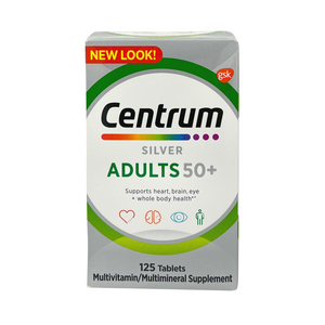 One unit of Centrum Silver Adults 50+ Mutivitamins 125 Tablets