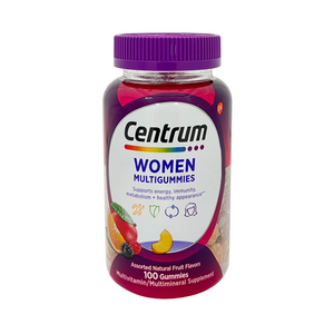 One unit of Centrum Women Multigummies Assorted Natural Fruit Flavors 100 Gummies