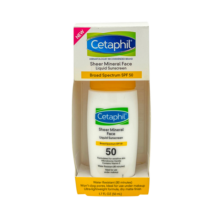 Cetaphil Sheer Mineral Face SPF 50 Sunscreen - Travel Size 1.7 fl oz