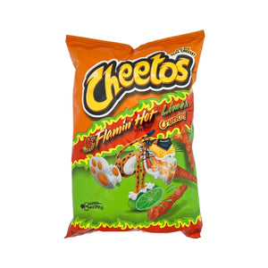 One unit of Cheetos Crunchy Flamin Hot Limon 8 1/2 oz