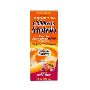 Children's Motrin Ibuprofen Berry Flavor 4 fl oz