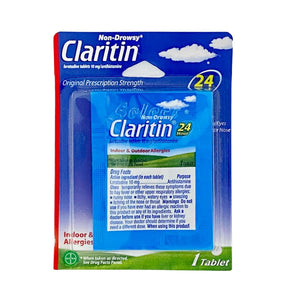 Pack of Claritin Non-drowsy 1 Caplet