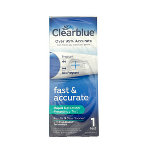 One unit of Clear Blue Rapid Detection Pregnancy Test