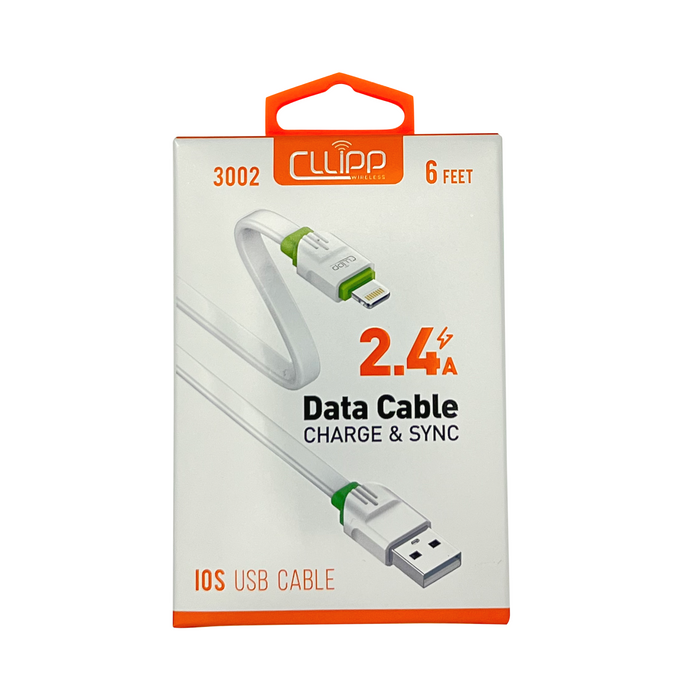 Cllipp IOS USB Lightning Cable 6 ft