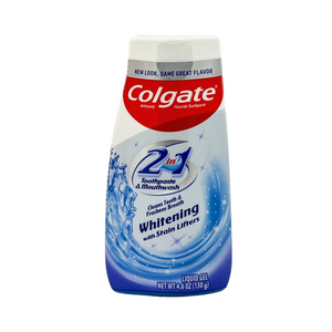 One unit of Colgate 2-in-1 Whitening Toothpaste and Mouthwash Liquid Gel 4.6 oz
