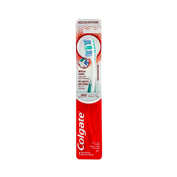 Colgate 360 Advanced Optic White Toothbrush - Medium