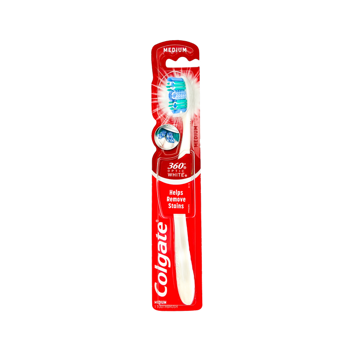 Colgate 360 Optic White Toothbrush - Medium