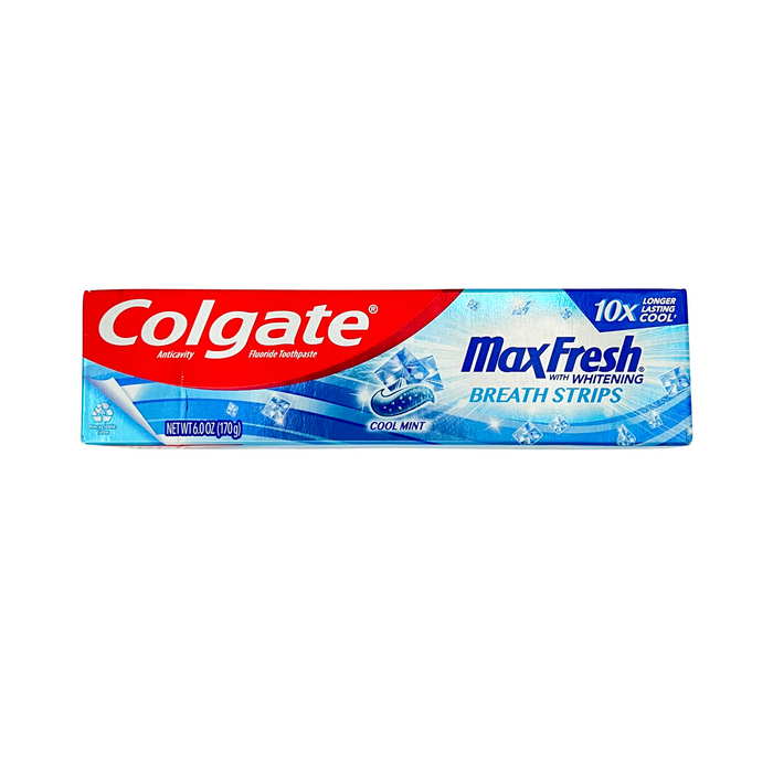 Colgate Max Fresh with Whitening Breath Strips Cool Mint 6 oz